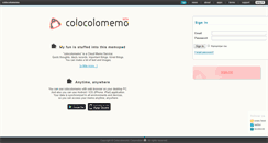 Desktop Screenshot of colocolomemo.com